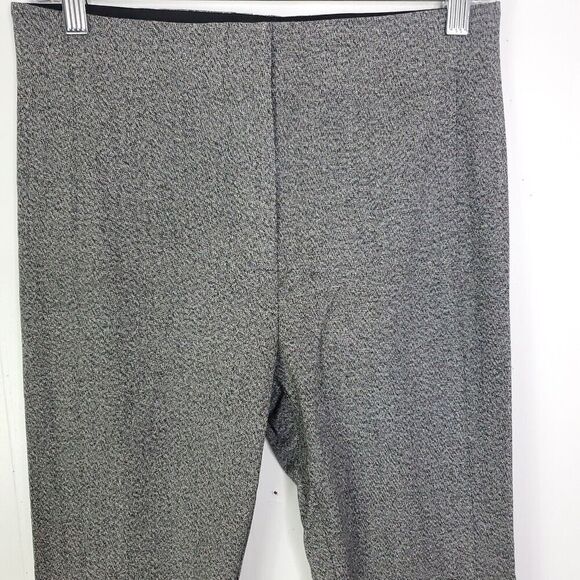 Ann Taylor Pants Womens 4 Marled Gray Career Office Capsule Tapered Zip Ankle - Picture 2 of 10